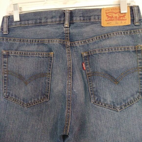 Levi's 505 Boys 18 Regular Straight Leg Jeans - Picture 4 of 7